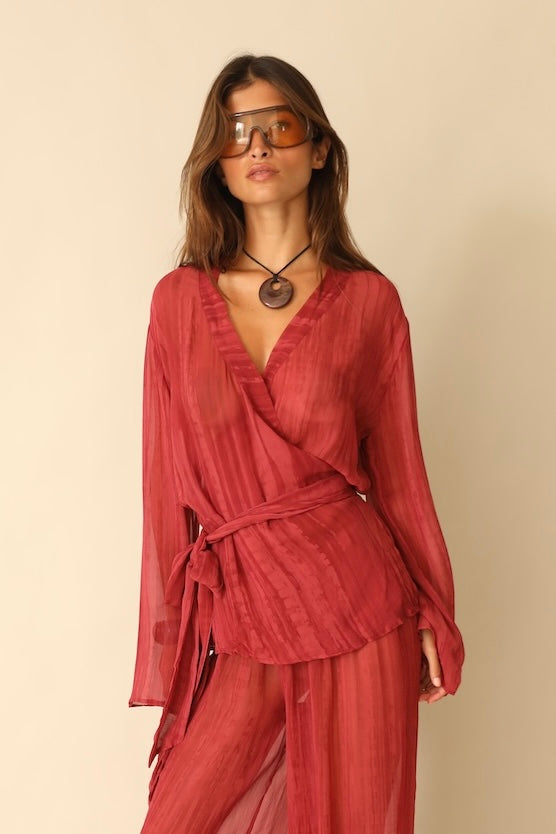 Kimono Top Hibiscus
