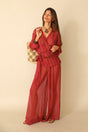 The Wide-leg Pant Hibiscus