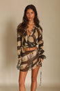 The Kyma side tie skirt