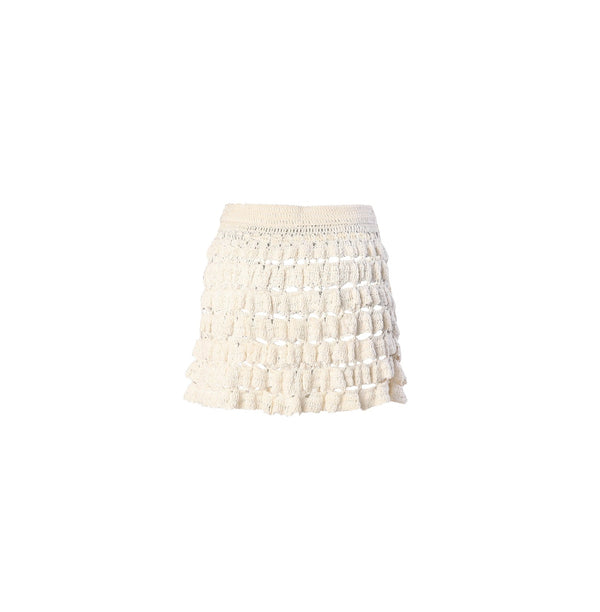 Mini crochet skirt