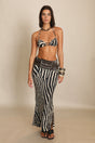 Zebra Maxi Skirt