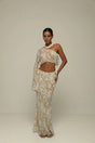 Asymmetric One Sleeve Top Sabbia ranacoatelier