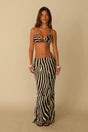 Zebra Maxi Skirt