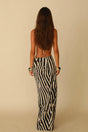 Zebra Maxi Skirt