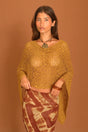 Ghana Camel Knit Poncho