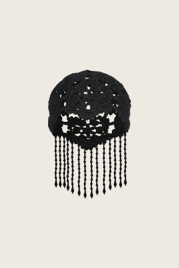 Beaded Crochet Bonnet