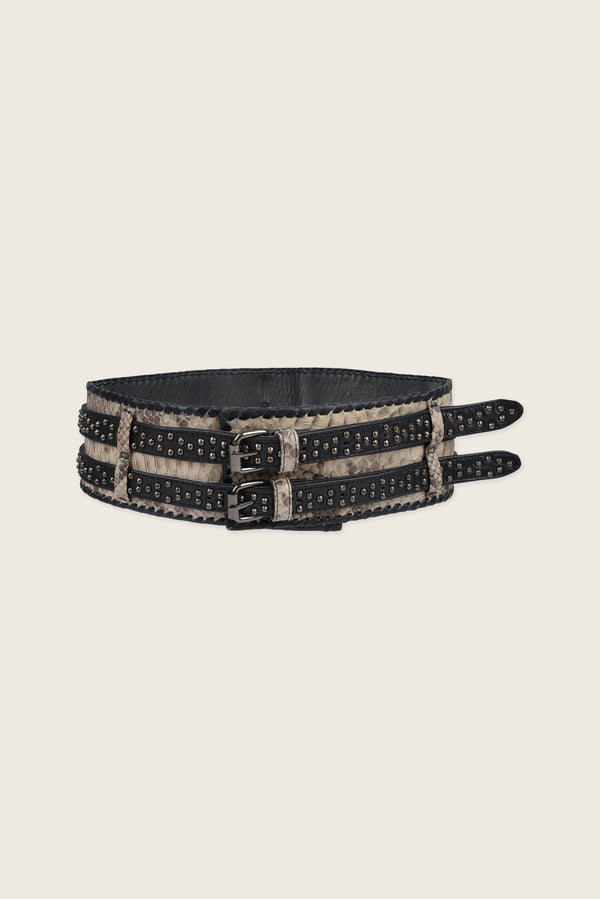 Serpent Python Studded Belt