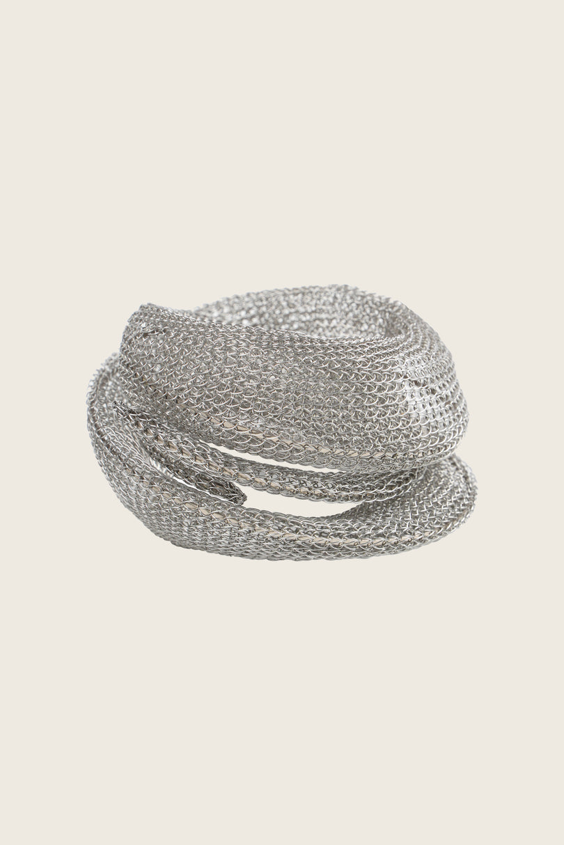 Silver woven mesh Bracelet