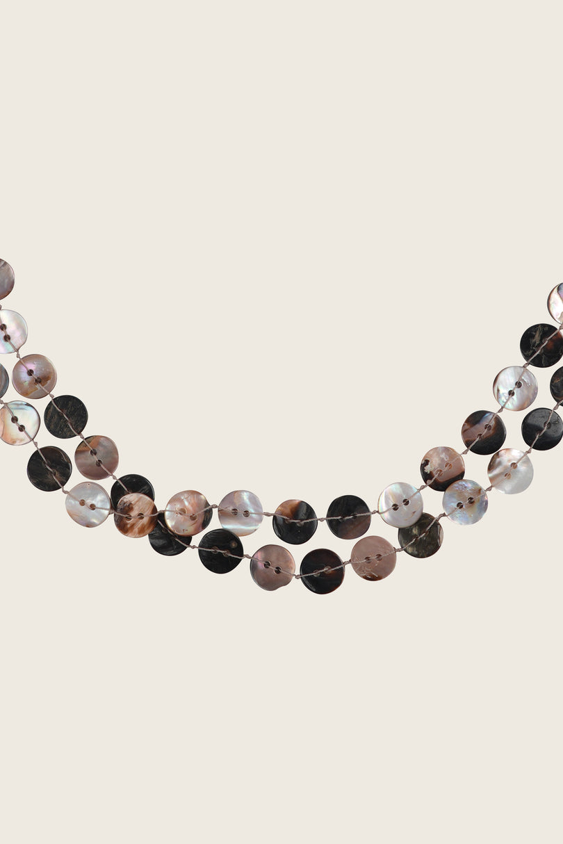 Shell Button Necklace