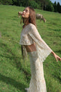 Asymmetric One Sleeve Top Sabbia ranacoatelier