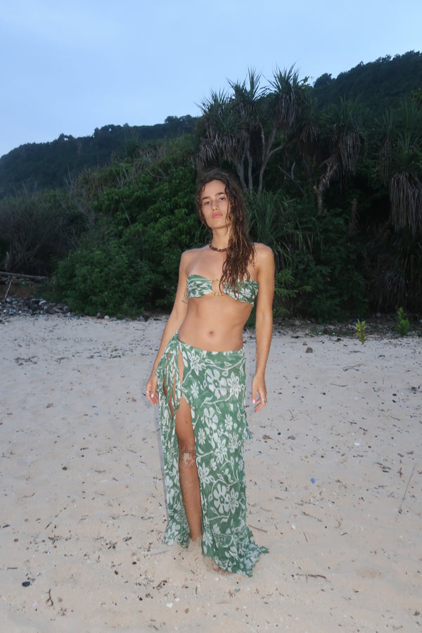 Long Flared Skirt Mangrove