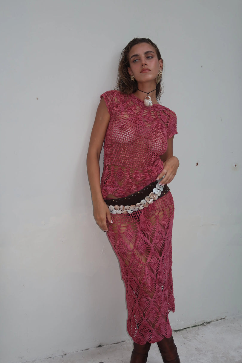Crochet Skirt Claudette Hibiscus ranacoatelier