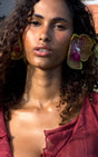 Orchid Bloom Shoe Clip & Earrings