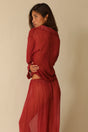 Button-up Blouse Hibiscus