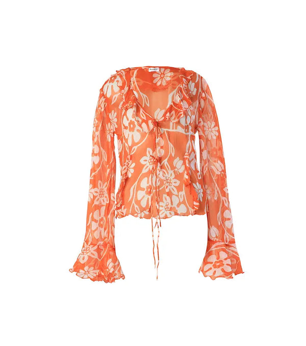 Tie Front Blouse Porto
