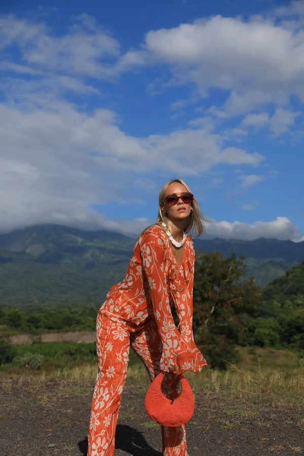 Tie Front Blouse Porto
