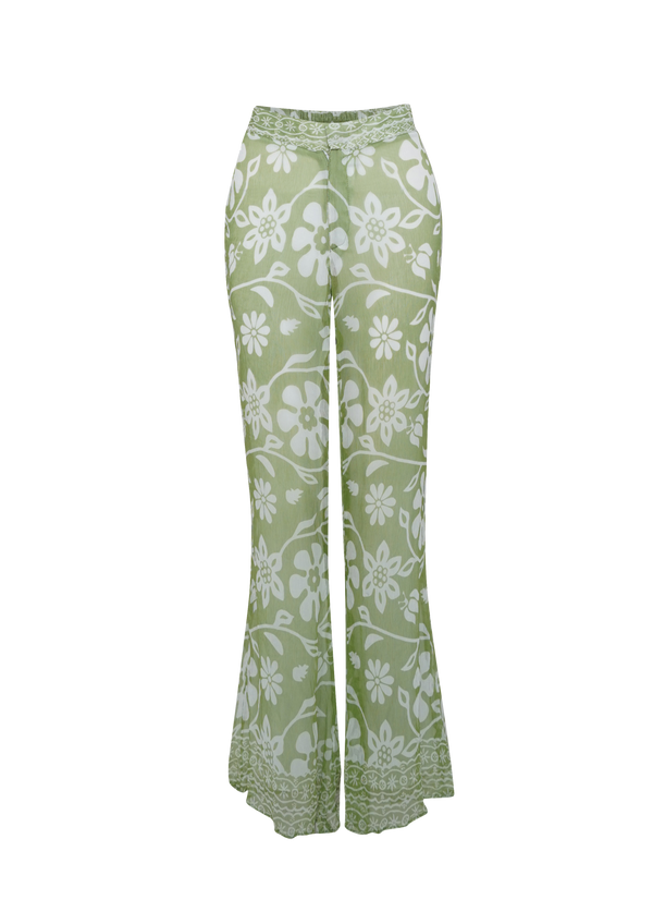 The Flared Pant - Moss